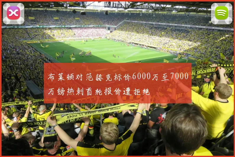 布莱顿对范赫克标价6000万至7000万镑热刺首轮报价遭拒绝